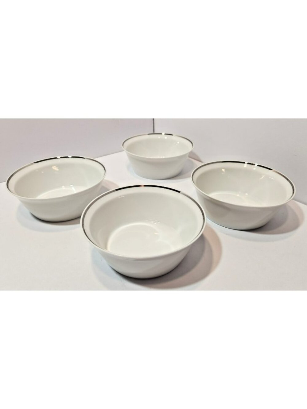 Rosenthal Studio Line Hans Theo Bauman Berlin Platinum Fruit/Dessert Bowls Set 4